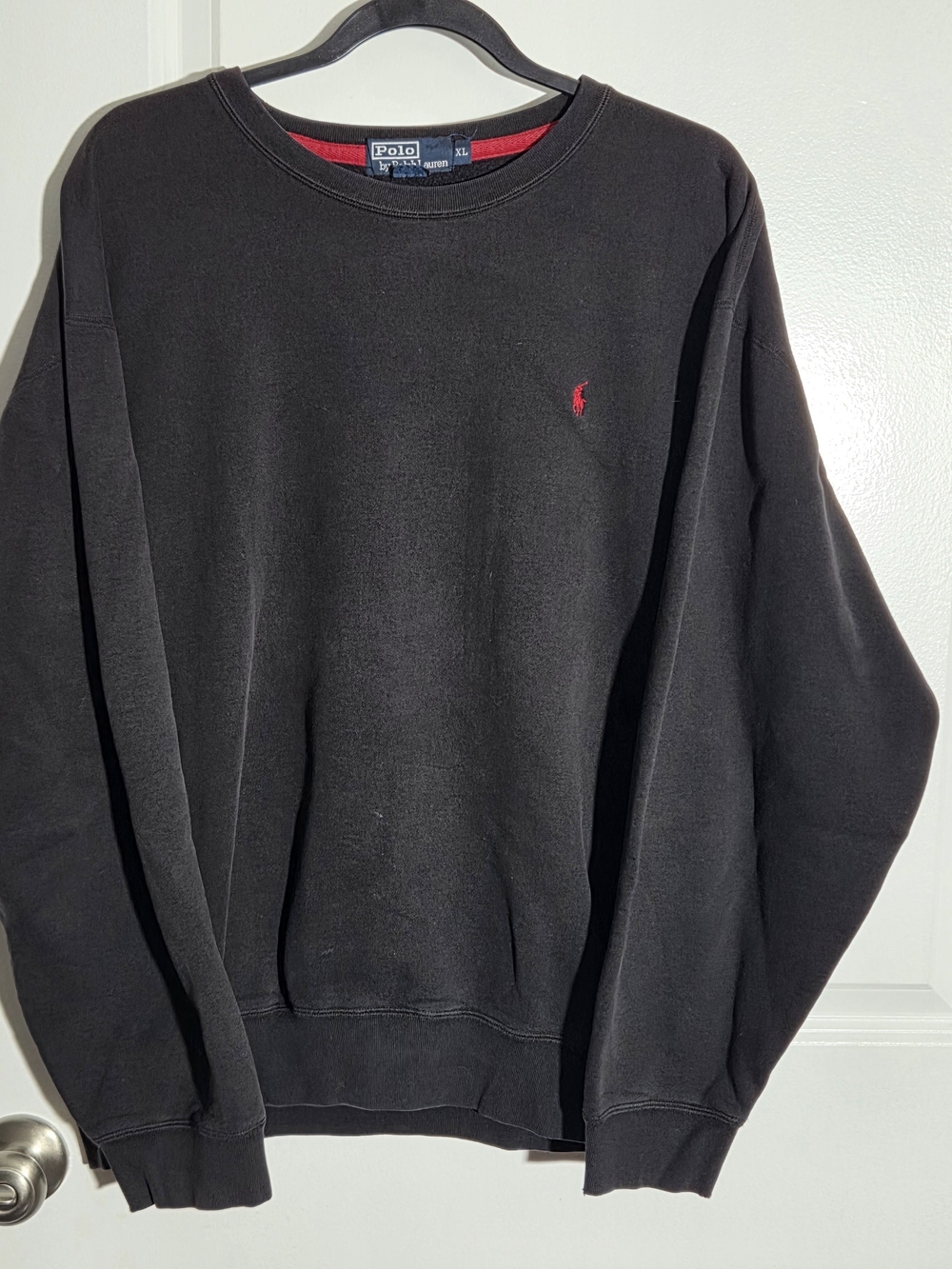 Polo Ralph Lauren XL Mens Pullover Crewneck Sweatshirt Black